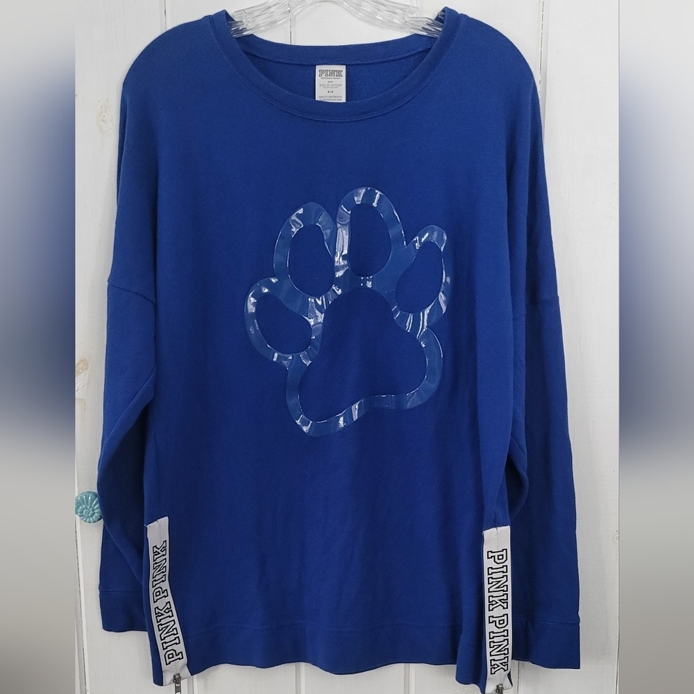 VS Pink With 5th Ocean Clothing Dog Paw Tunic Sweatshirt